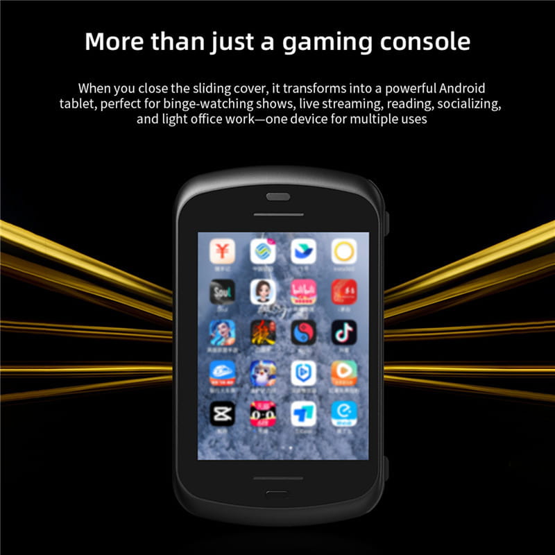 Android 13 Touchscreen Gaming Console with 128GB Storage - AI-Optimized Performance WiFi Connectivity & Multimedia