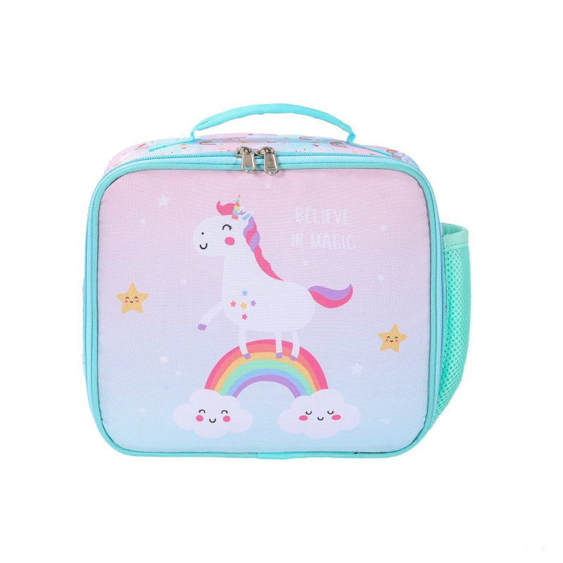 Insulated Kids Lunch Bag Dinosaur & Unicorn Cartoon Thermal Lunch Tote