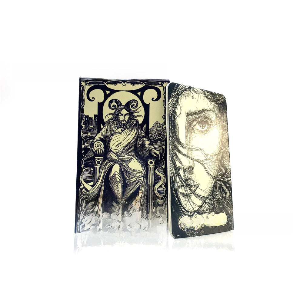 English Tarot & Oracle Card Deck Set - Premium 300g Coated Paper, Portable Divination Cards for Games, Parties & Spiritual Readings