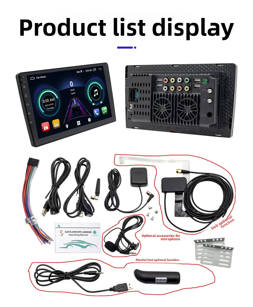 9 /10 Android Car Stereo GPS Navigation WiFi Bluetooth Touch Screen Radio Universal