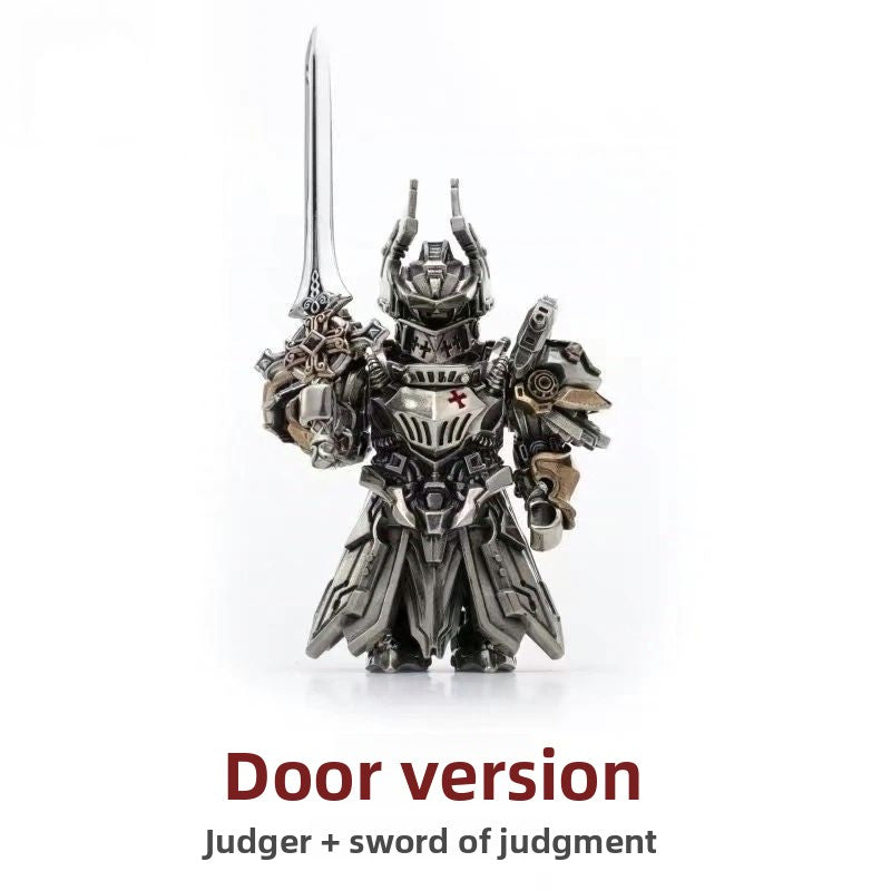 Chinese-Style Copper Mecha Figure Minimalist Desktop Sculpture & Collectible