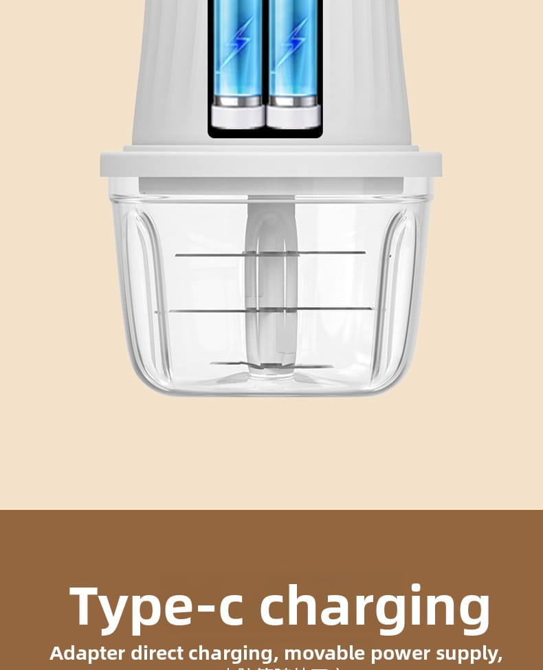 Portable Electric Food Chopper and Mini Garlic Processor