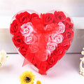 Everlasting Soap Rose Flower Gift Box Heart-Shaped Fragrant Decoration for Birthdays, Weddings & Home Decor