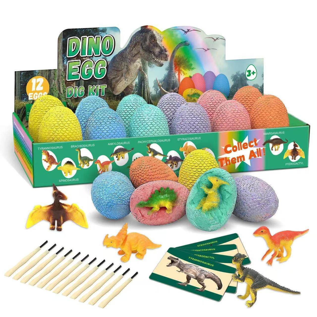 Dinosaur Fossil Excavation Kit DIY Dinosaur Dig Toy for Kids