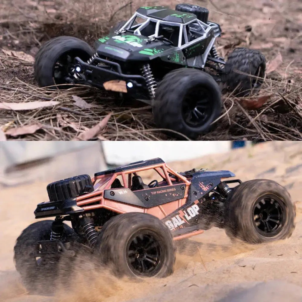 1:16 Scale High-Speed RC Off-Road Car, 4WD Remote Control Climbing Truck with 50m Range, Rechargeable Battery, Shock-Resistant All-Terrain Toy Vehicle - The Frugal Fox