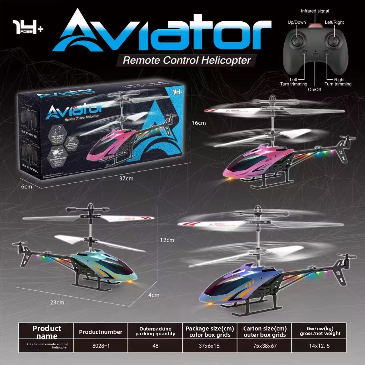 Hand Gesture Sensor RC Drone USB Rechargeable Remote Control Aircraft