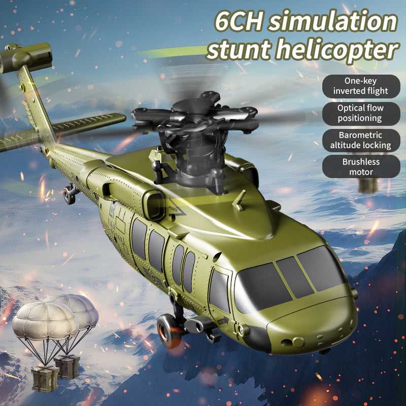 6-Channel Helicopter Drone with Brushless Motor, Optical Flow, and Obstacle Avoidance