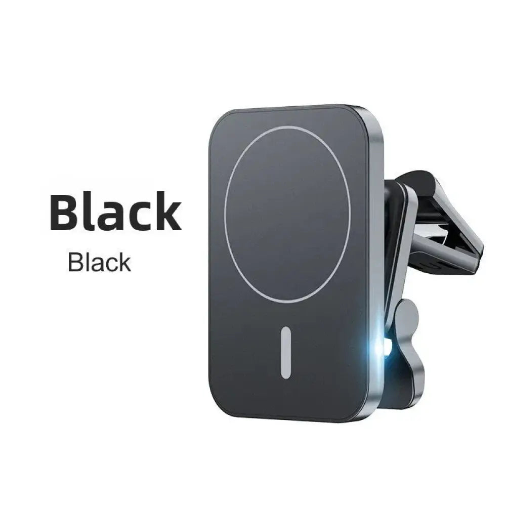 15W Magnetic Wireless Car Charger Mount - Fast MagSafe Charging, USB-C, Adjustable Phone Holder for iPhone - The Frugal Fox