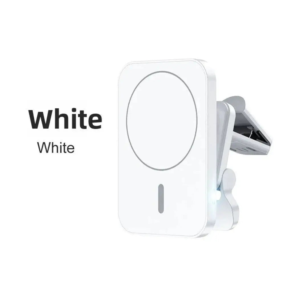 15W Magnetic Wireless Car Charger Mount - Fast MagSafe Charging, USB-C, Adjustable Phone Holder for iPhone - The Frugal Fox