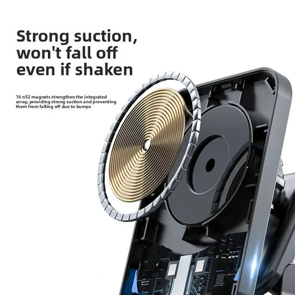 15W Magnetic Wireless Car Charger Mount - Fast MagSafe Charging, USB-C, Adjustable Phone Holder for iPhone - The Frugal Fox