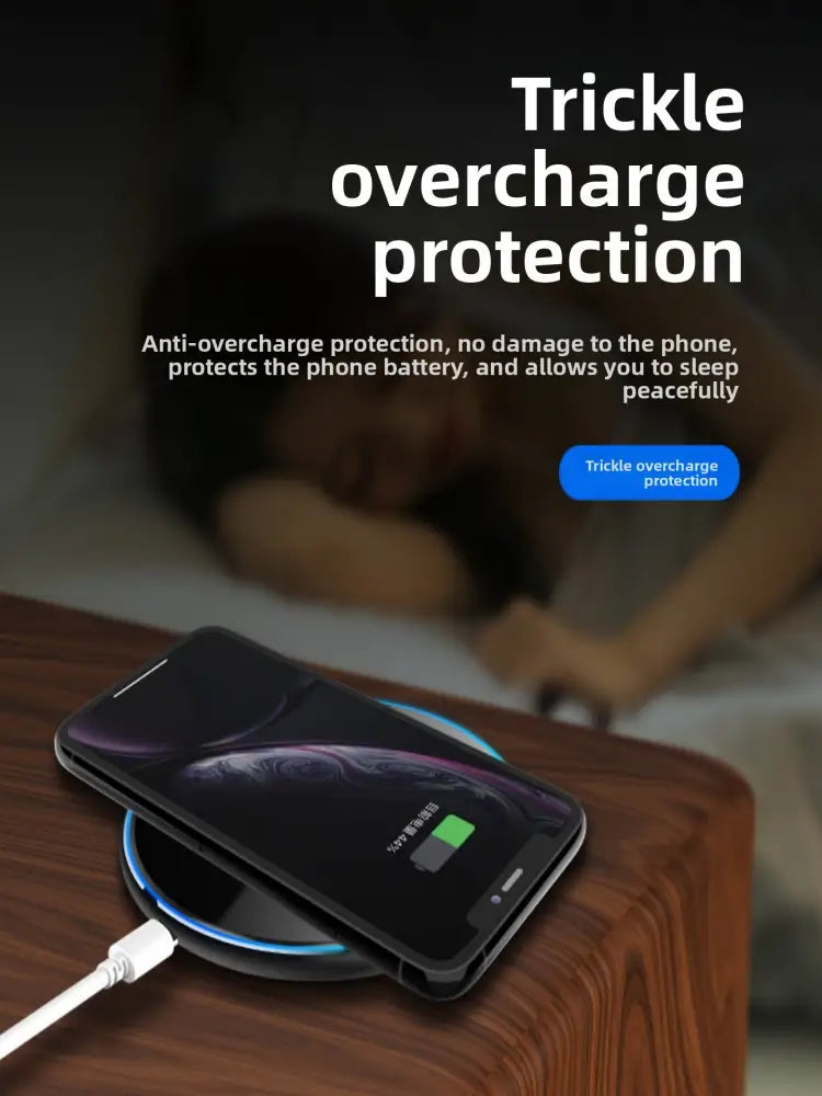 15W Qi Wireless Charger - Ultra-Thin Metal Fast Charging Pad with USB-C for iPhone & Android - Consumer Electronics