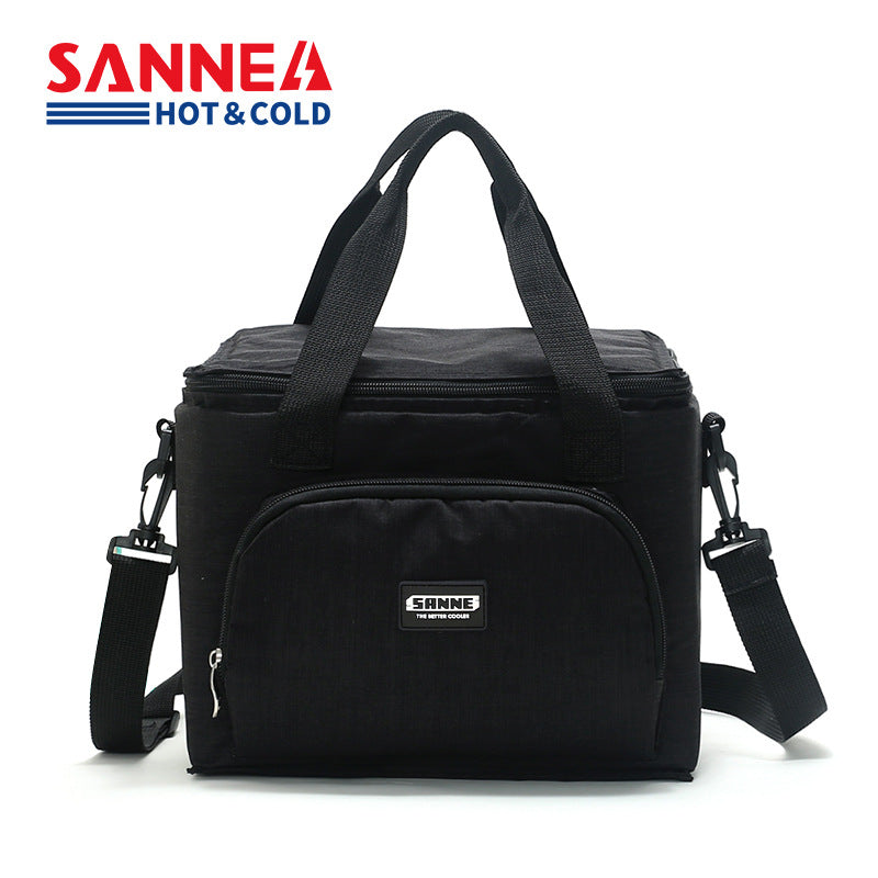 10L Insulated Lunch Bag Thermal Food Cooler with Portable Foldable Design, Oxford Fabric, PEVA Lining