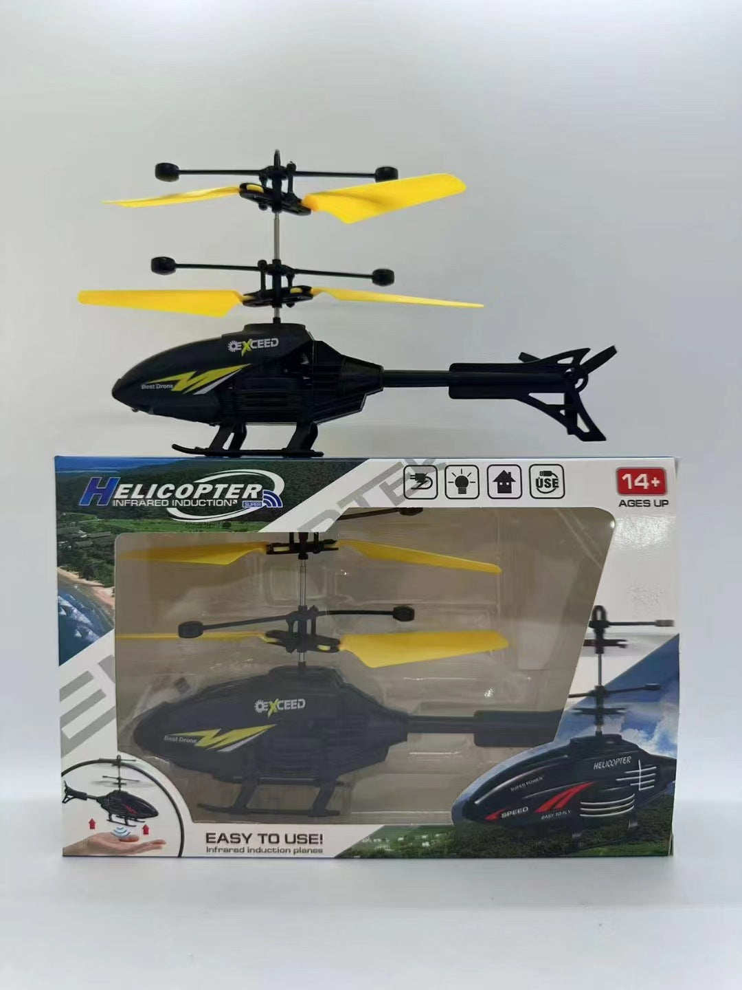 Hand Gesture Sensor RC Drone USB Rechargeable Remote Control Aircraft
