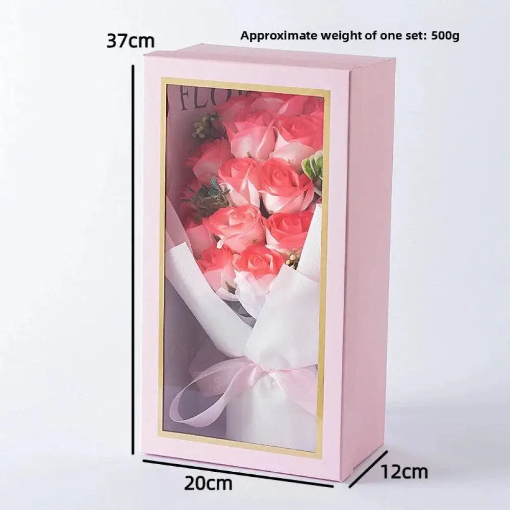 18-Piece Soap Rose Bouquet in Gift Box | Long-Lasting Valentines, Birthday & Christmas Flowers - The Frugal Fox