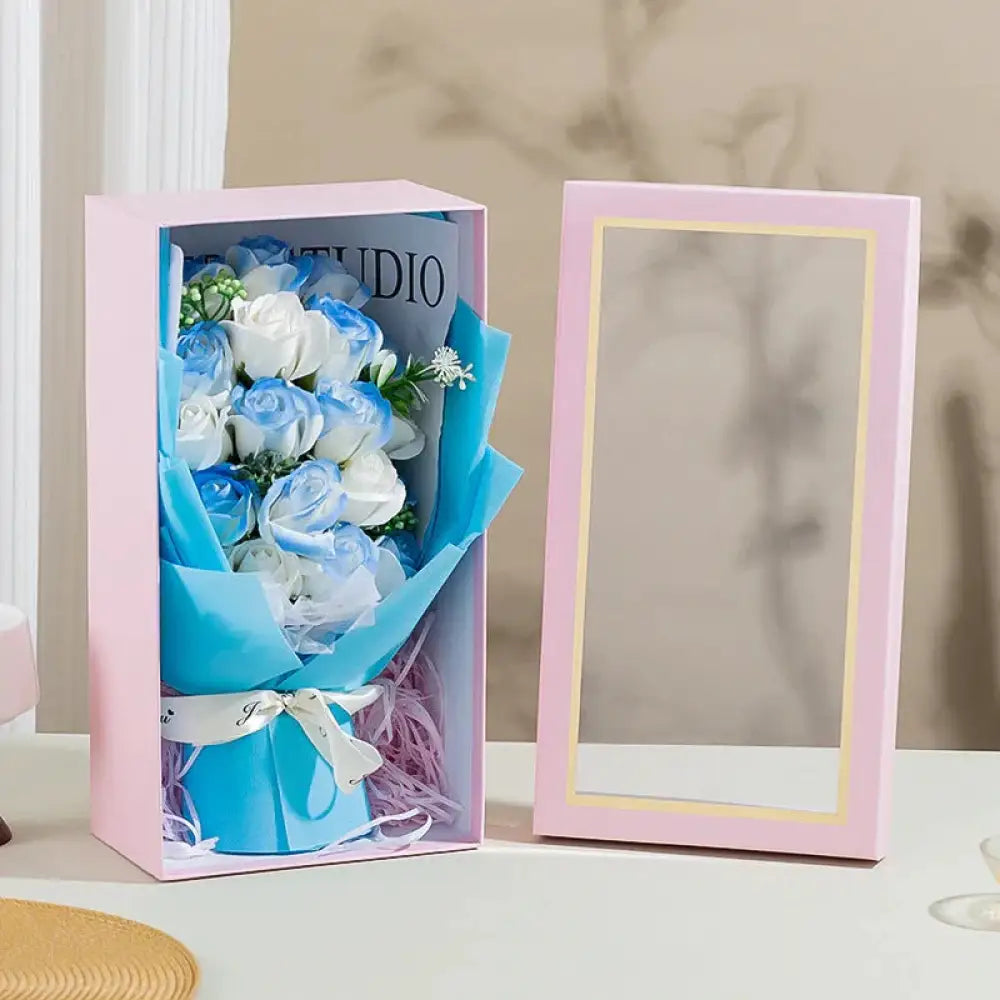 18-Piece Soap Rose Bouquet in Gift Box | Long-Lasting Valentines, Birthday & Christmas Flowers - The Frugal Fox