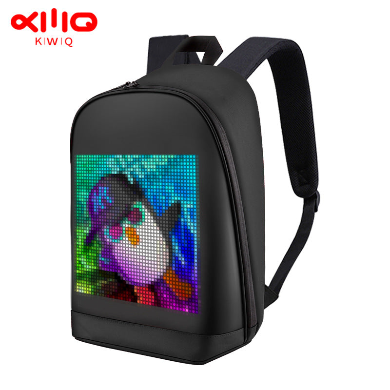 Smart LED Display Backpack Waterproof Laptop Travel Bag