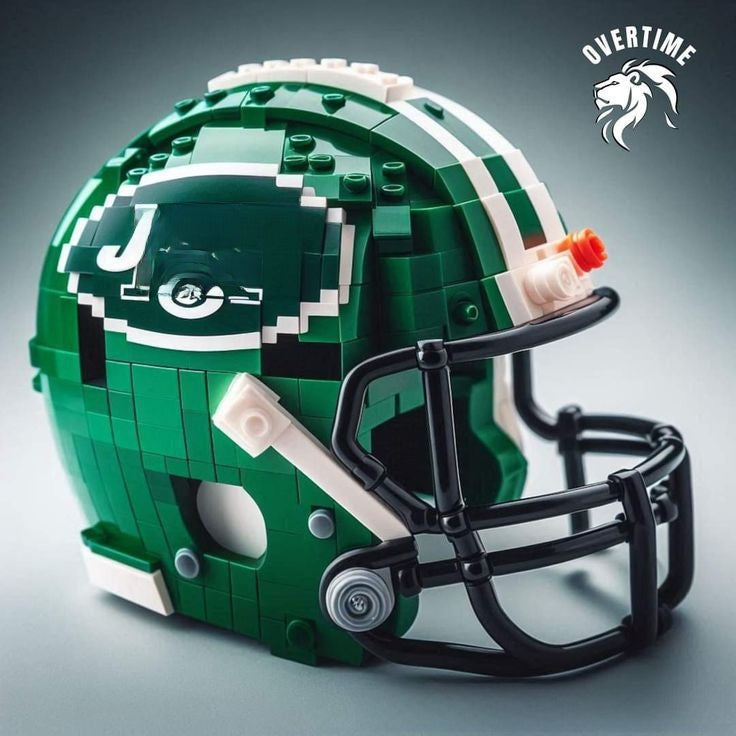 NFL Team Building Block Helmet - Collectible Football Helmet Construction Toy for Kids & Fans