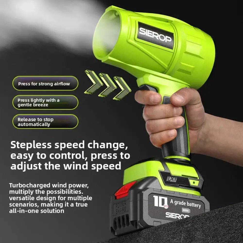 21V Cordless Brushless Air Blower - High Thrust 1000g, Rechargeable - The Frugal Fox