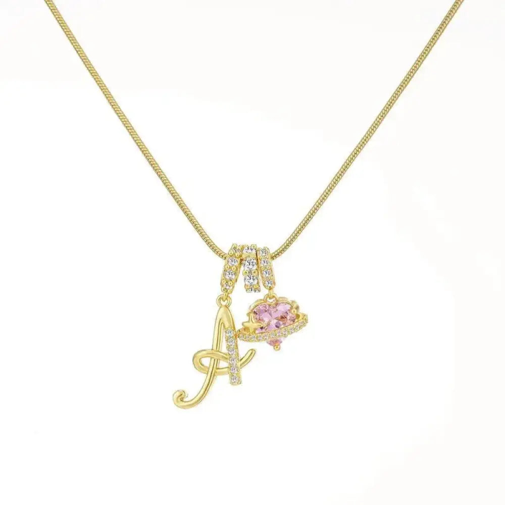 22K Gold Plated Alphabet Letter Necklace - Unisex Geometric Initial Pendant with Stainless Steel Bamboo Chain, Personalized A?Z & Cross Design - The Frugal Fox