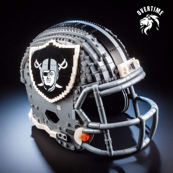 NFL Team Building Block Helmet - Collectible Football Helmet Construction Toy for Kids & Fans