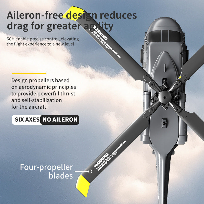 6-Channel Helicopter Drone with Brushless Motor, Optical Flow, and Obstacle Avoidance