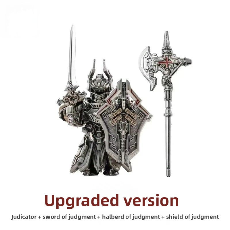 Chinese-Style Copper Mecha Figure Minimalist Desktop Sculpture & Collectible