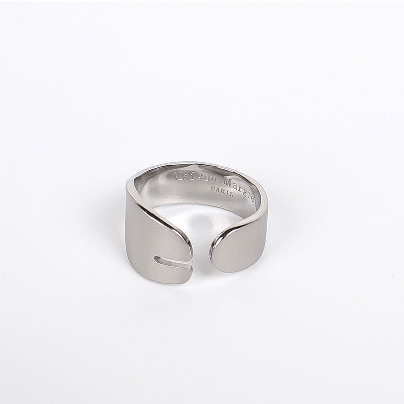 Minimalist Geometric Titanium Steel Ring and Bracelet Set