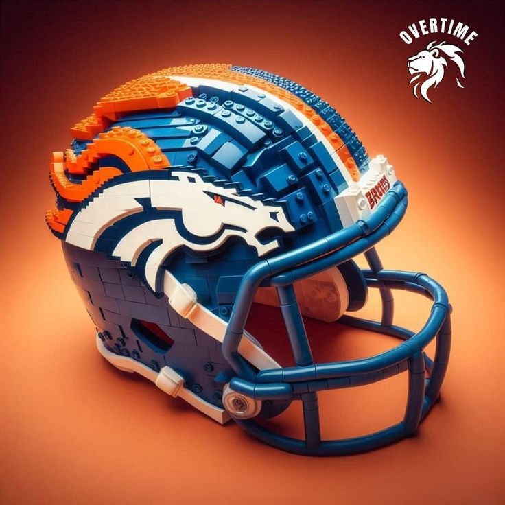 NFL Team Building Block Helmet - Collectible Football Helmet Construction Toy for Kids & Fans