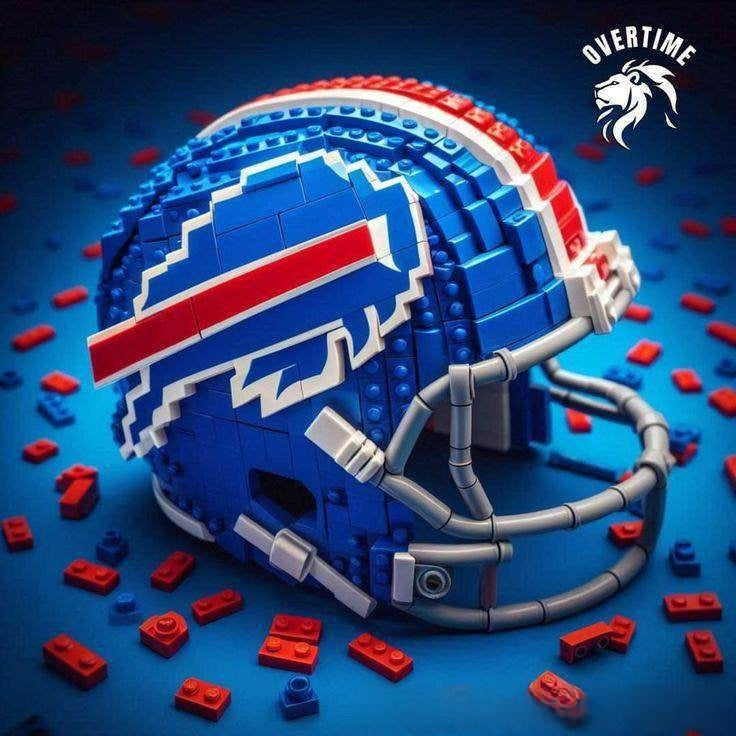NFL Team Building Block Helmet - Collectible Football Helmet Construction Toy for Kids & Fans