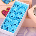 Double Heart Rose Soap Flowers Gift Box Scented Eternal Soap Roses for Valentines Day & Christmas