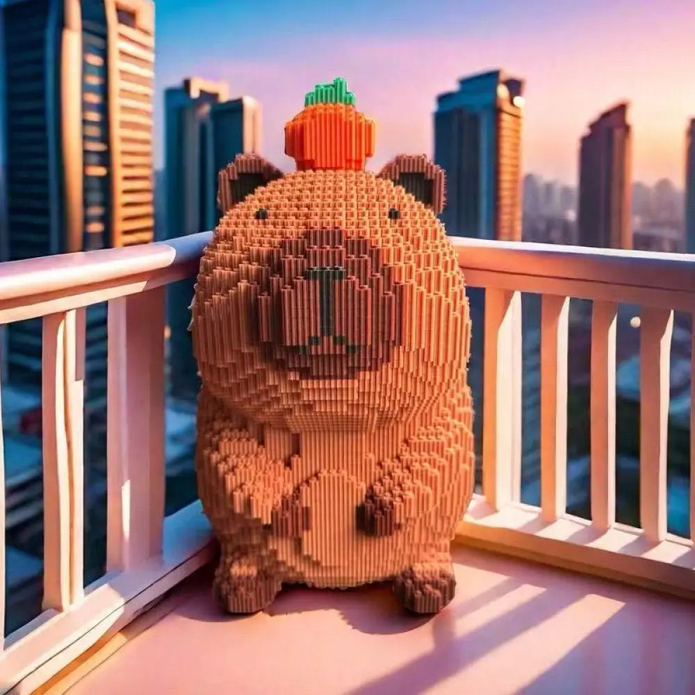 3800-Piece Bear Flower Building Block Set - Creative DIY Plastic Bricks Puzzle Toy Educational Gift for Kids &