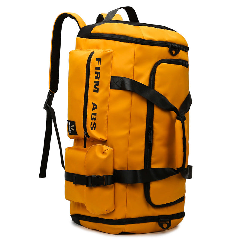 Large Capacity Sports & Travel Bag 20-35L Waterproof, Breathable Oxford Cloth with Dry-Wet Separation
