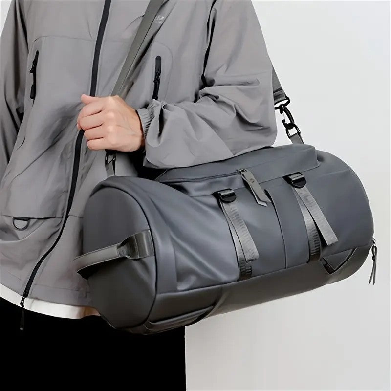 Waterproof Oxford Backpack 20-35L Large Capacity Convertible Bag with Dry & Wet Separation for Travel, Sports, and Business