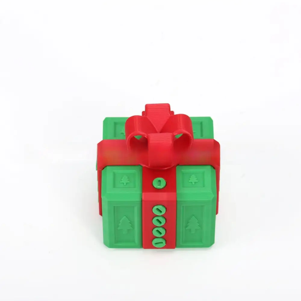 3D Printed Funny Gift Box Surprise Ornament Eco-Friendly PLA Novelty Decor with Bow Multi-Size & Color Options Humorous