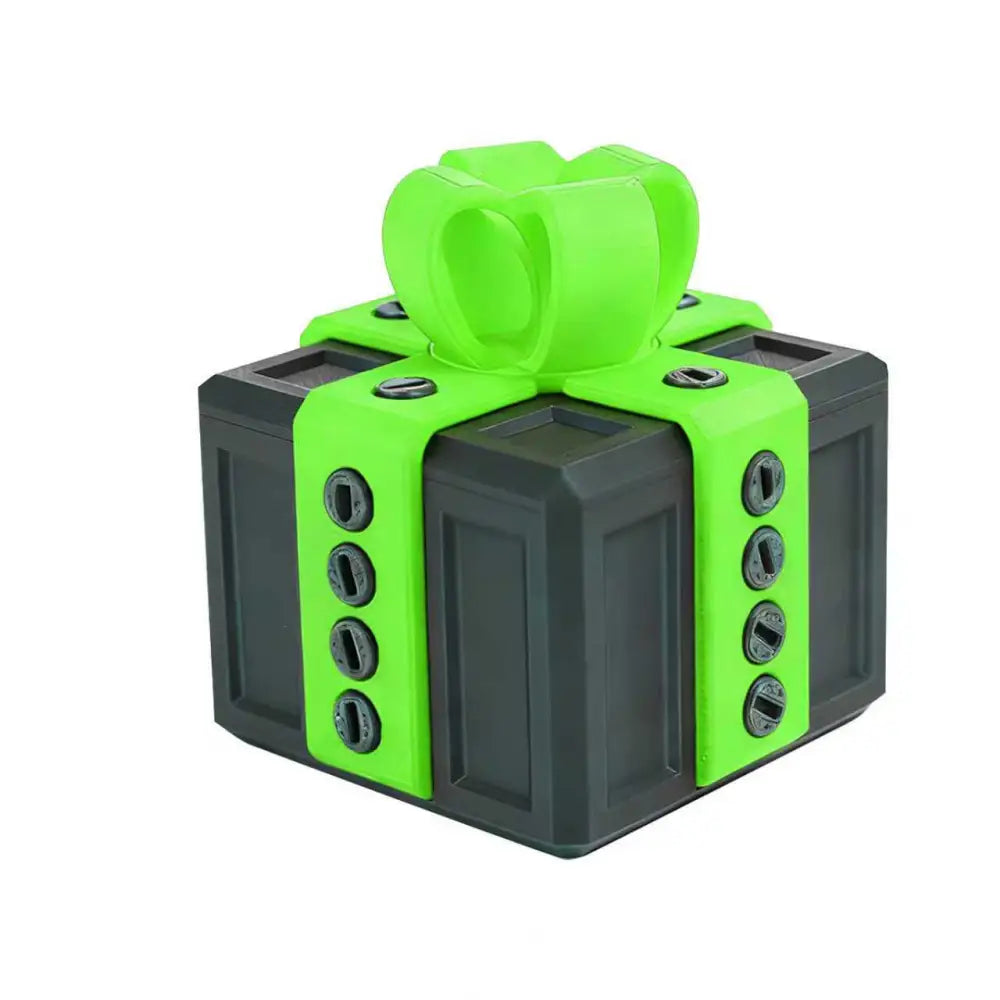 3D Printed Funny Gift Box Surprise Ornament Eco-Friendly PLA Novelty Decor with Bow Multi-Size & Color Options Humorous