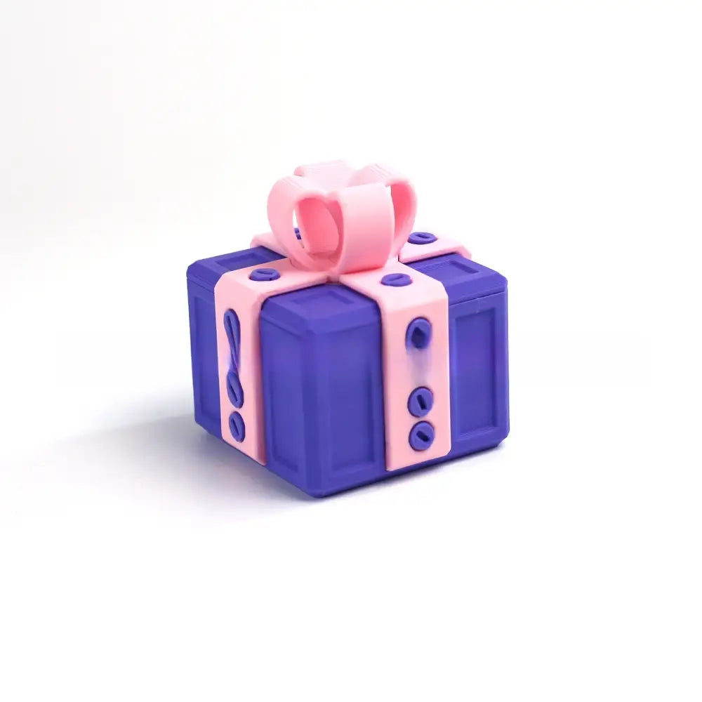 3D Printed Funny Gift Box Surprise Ornament Eco-Friendly PLA Novelty Decor with Bow Multi-Size & Color Options Humorous