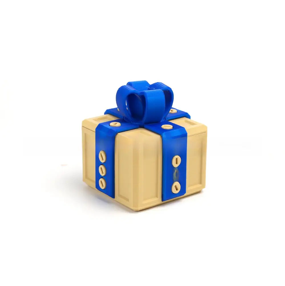 3D Printed Funny Gift Box Surprise Ornament Eco-Friendly PLA Novelty Decor with Bow Multi-Size & Color Options Humorous