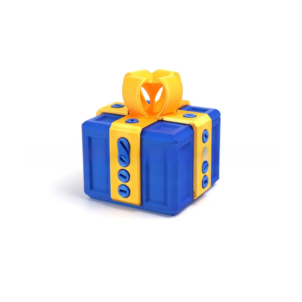 3D Printed Funny Gift Box Surprise Ornament Eco-Friendly PLA Novelty Decor with Bow Multi-Size & Color Options Humorous