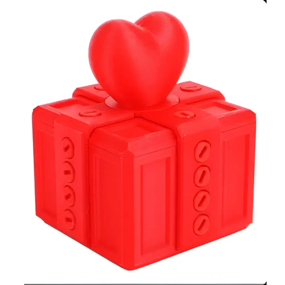 3D Printed Funny Gift Box Surprise Ornament Eco-Friendly PLA Novelty Decor with Bow Multi-Size & Color Options Humorous