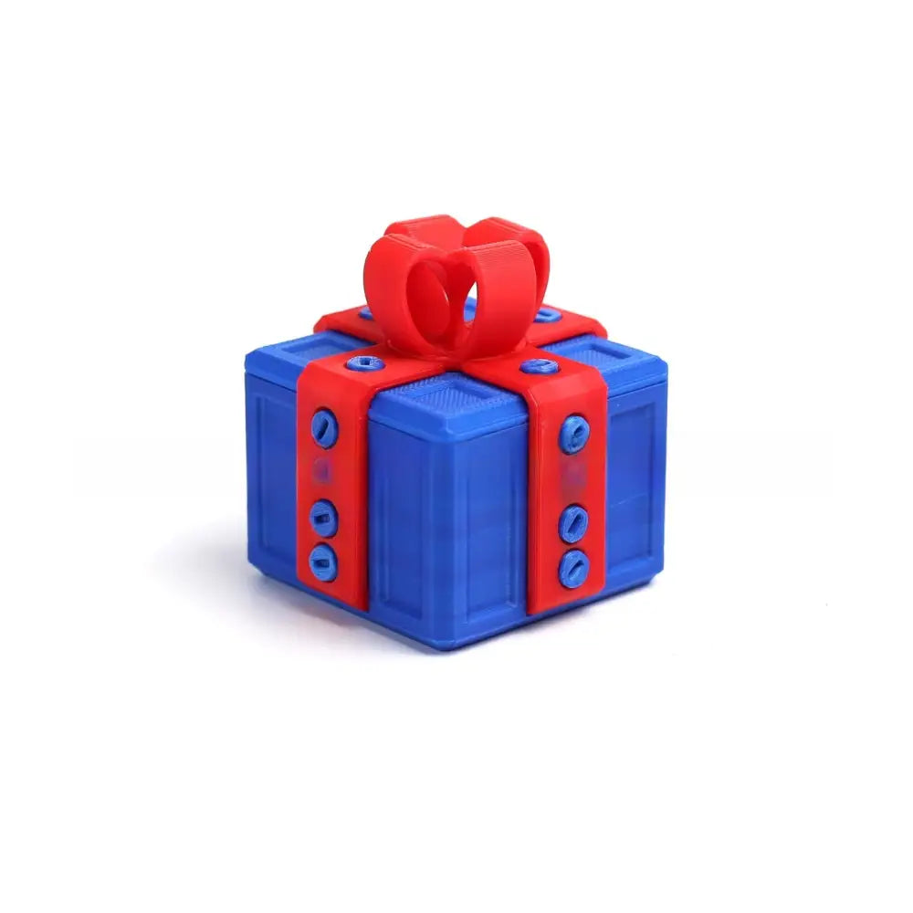 3D Printed Funny Gift Box Surprise Ornament Eco-Friendly PLA Novelty Decor with Bow Multi-Size & Color Options Humorous