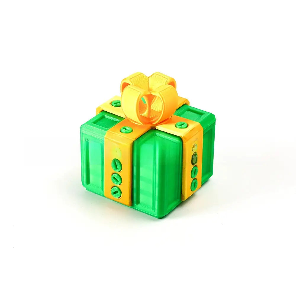 3D Printed Funny Gift Box Surprise Ornament Eco-Friendly PLA Novelty Decor with Bow Multi-Size & Color Options Humorous