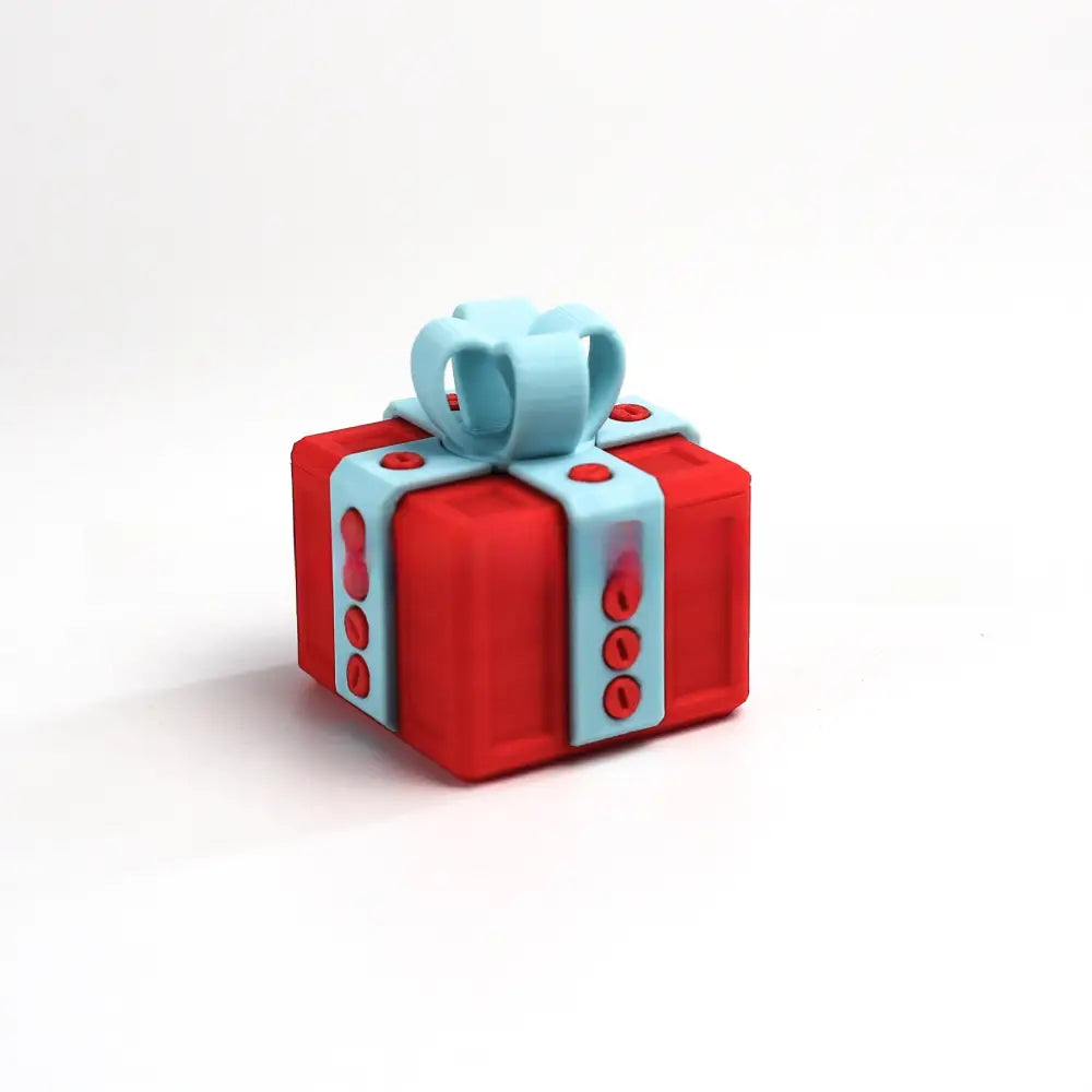 3D Printed Funny Gift Box Surprise Ornament Eco-Friendly PLA Novelty Decor with Bow Multi-Size & Color Options Humorous