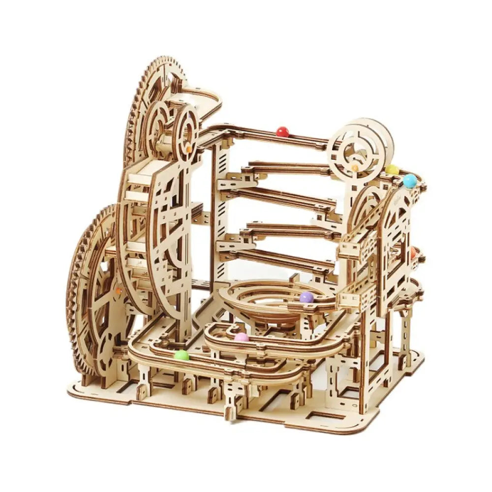 3D Wooden Marble Maze Puzzle DIY Educational Marble Run Assembly Toy for Kids - LG835 Marbles Maze - Toys & Collectibles