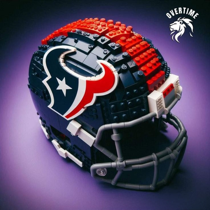 NFL Team Building Block Helmet - Collectible Football Helmet Construction Toy for Kids & Fans