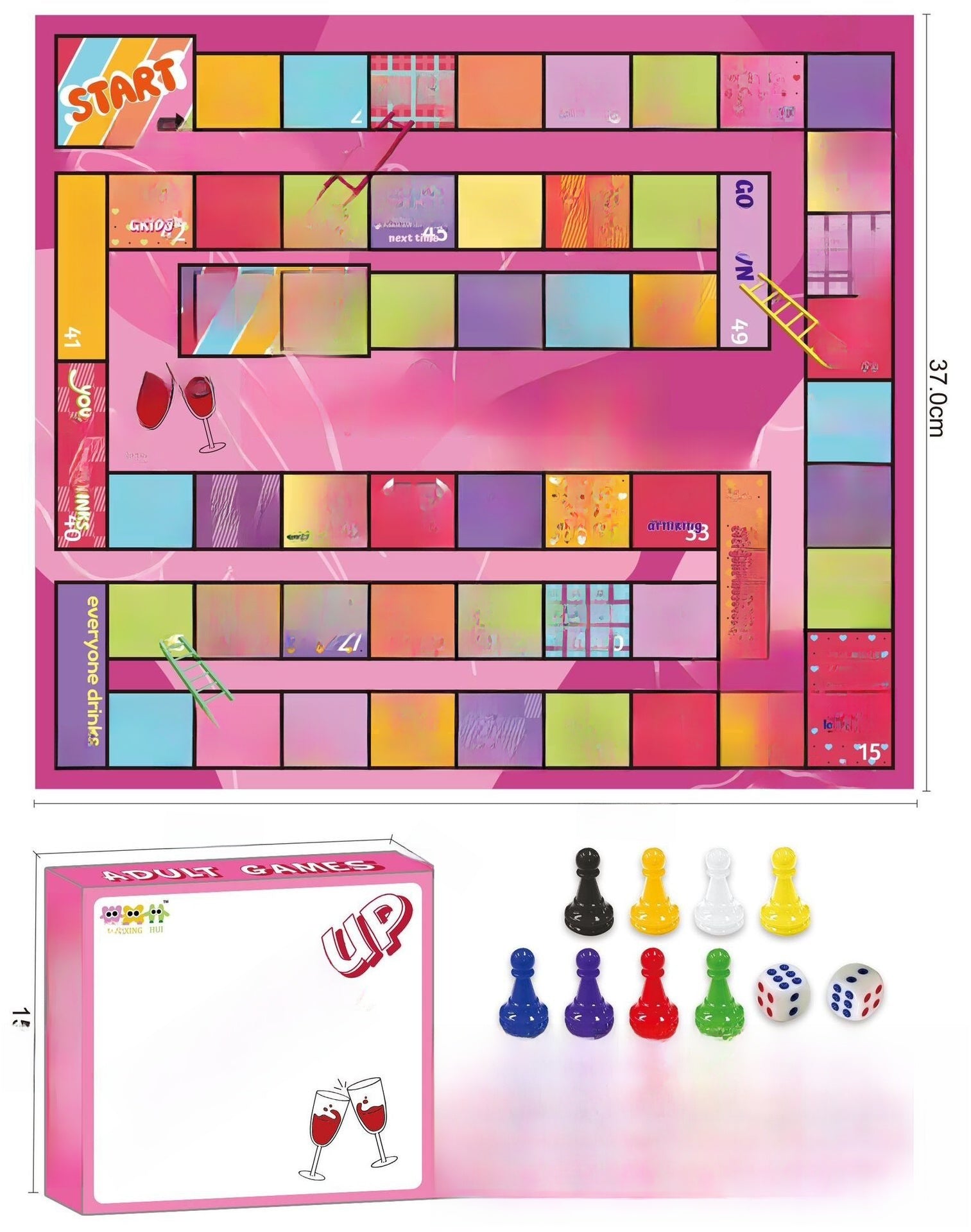 Couples Party Board Game Cards - Interactive Monopoly-Style Dating & Adult Game Night Entertainment