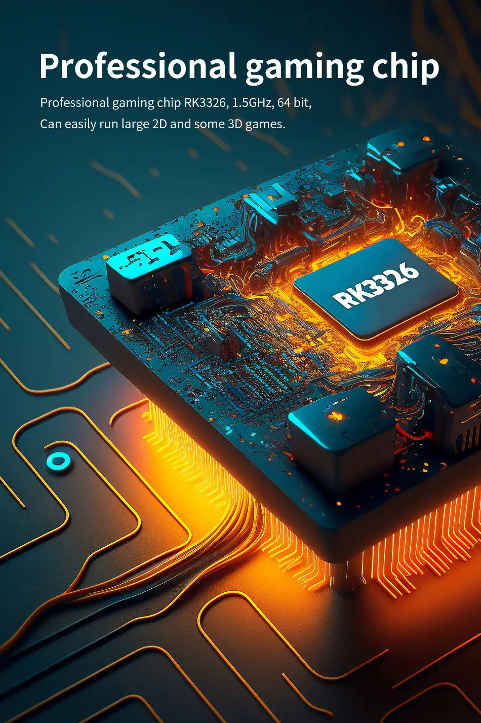 Retro Handheld Game Console 3.5 HD Screen ARKOS Open Source 64GB/128GB