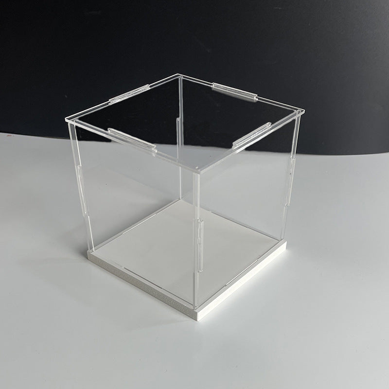 Crystal Clear Acrylic Display Box Dustproof Showcase for Toys, Models, and Collectibles