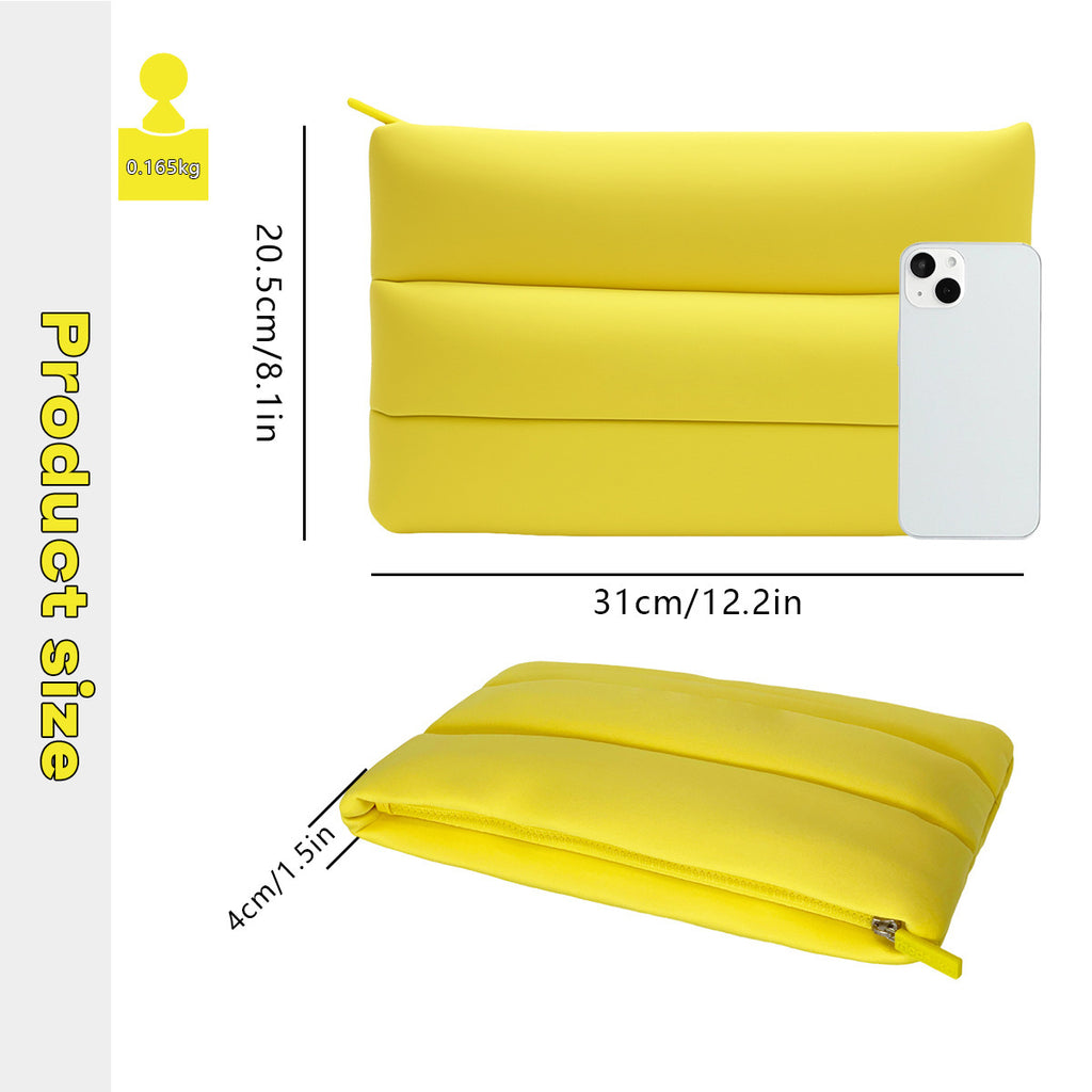 Memory Foam Cosmetic Bag Shockproof Makeup Organizer for Travel & Daily Use