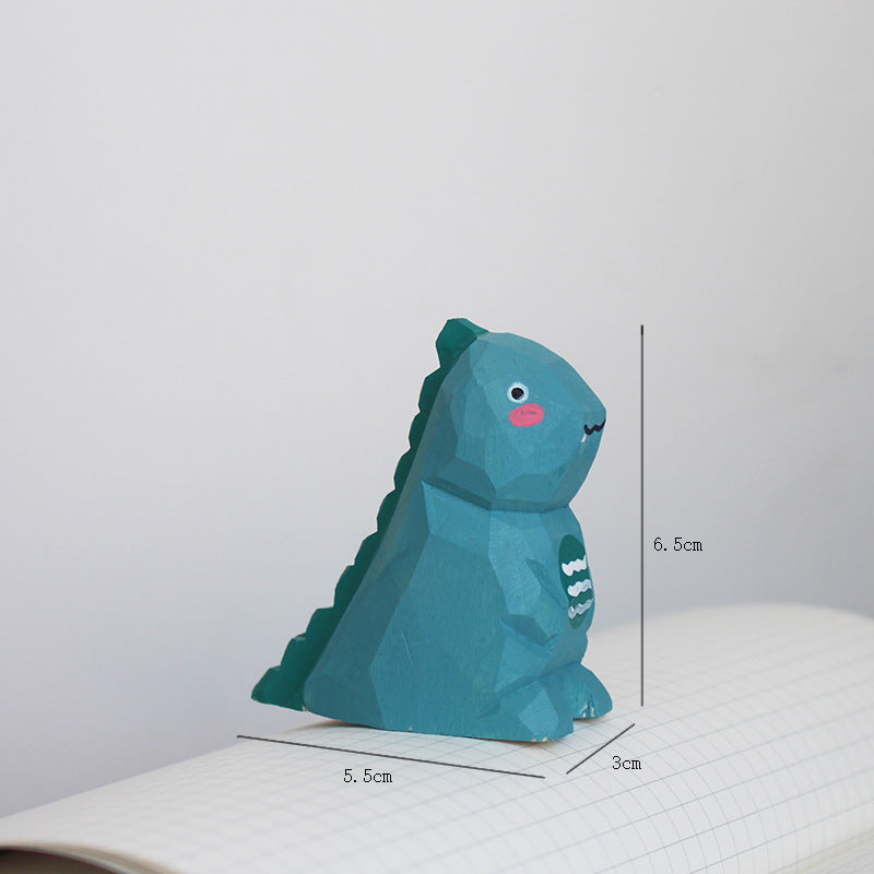 Handcrafted Wooden Animal Ornament Basswood Table Decor & Pendant Keychain