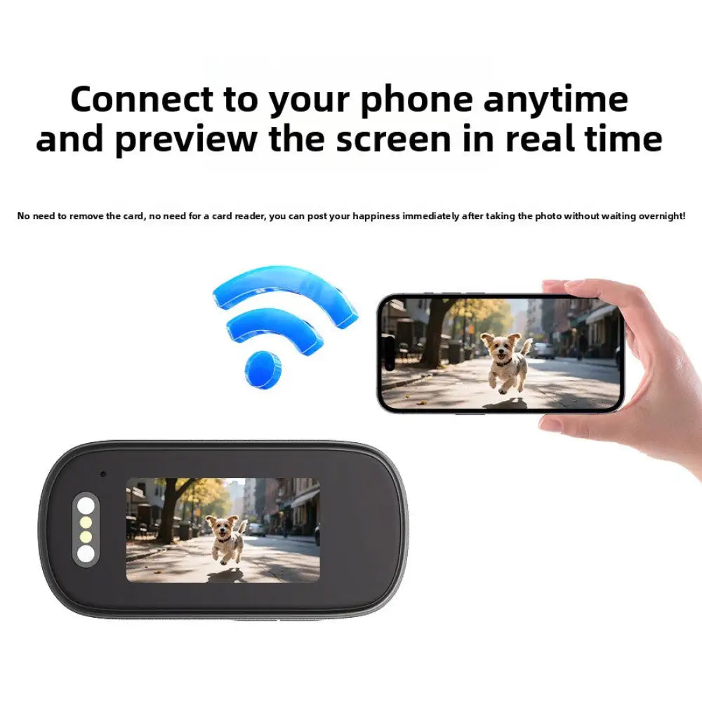 4K Mini Sports Camera - WiFi Night Vision Stabilization Portable Thumb Cam - Consumer Electronics